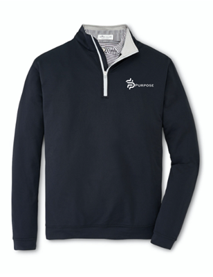 Peter Millar Perth Quarter Zip - Black